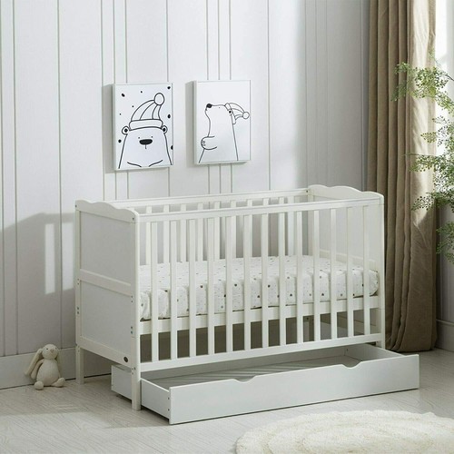 Wooden baby cot bed drawer - bed, &