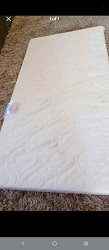 White quilted baby - quilted, cot/crib